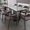 Bàn Ghế Cafe Me Tây 65-70X220X5cm
