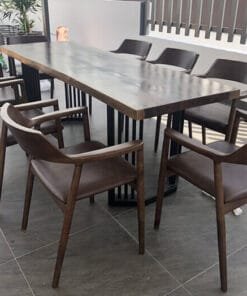 Bàn Ghế Cafe Me Tây 65-70X220X5cm