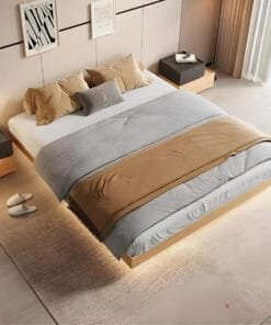 Giường Ngủ Bay Gỗ Công Nghiệp Thiết Kế Theo Phong Cách Hiện Đại