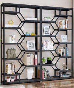 Kệ sắt gỗ trang trí KT03